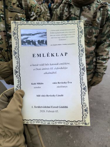 Emléktúra a Doni Hősök tiszteletére