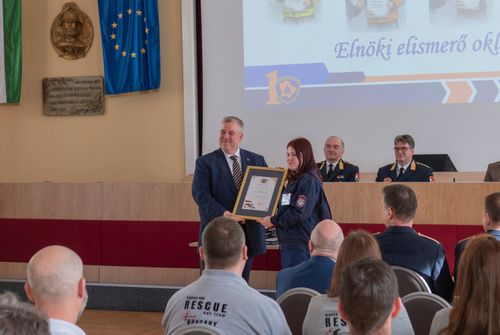 A Budapesti Mentőszervezet elismerése diákunknak